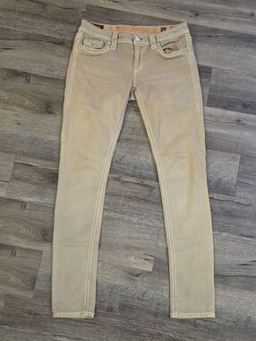 Rock Revival Skinny Khaki Colored Jeans